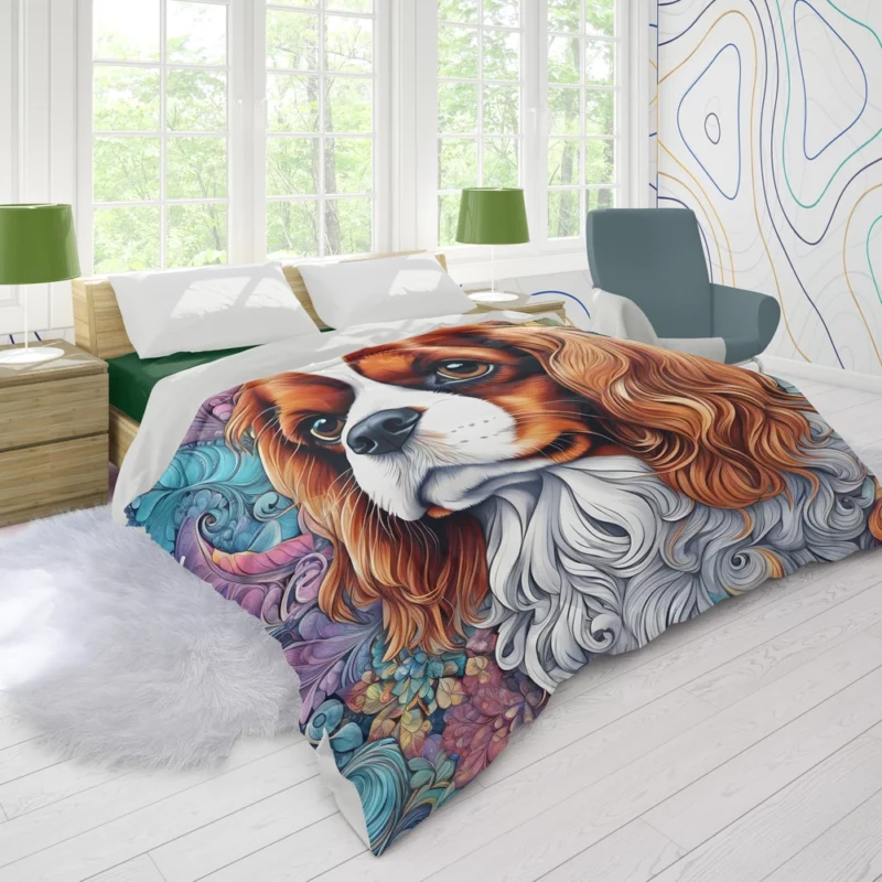 Gentle Cavalier King Charles Spaniel Dog Kindness Duvet Cover