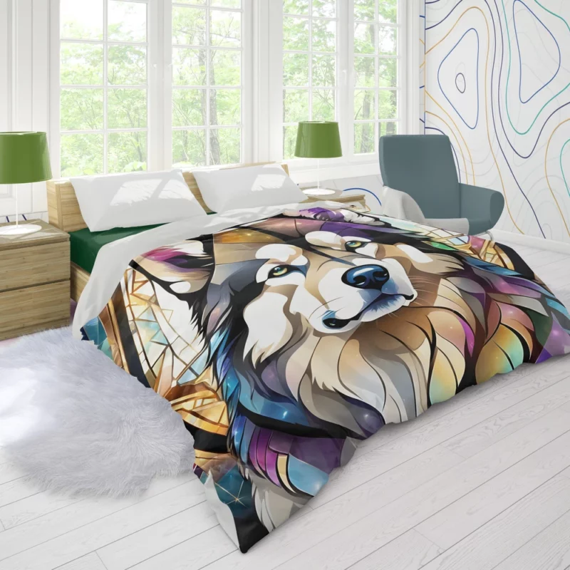 Gentle Giant Alaskan Malamute Dog Heart Duvet Cover