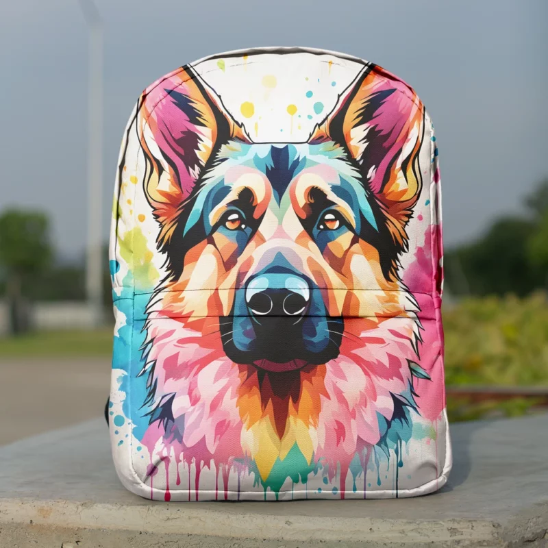 German Shepherd Charm Teen Birthday Joy Minimalist Backpack