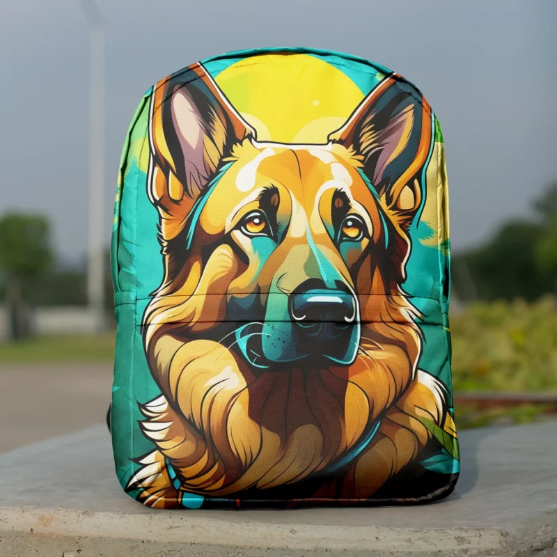 German Shepherd Love Teen Heartfelt Gift Minimalist Backpack