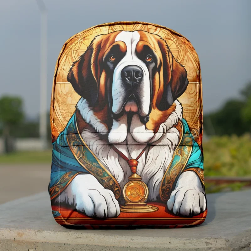 Giant Companion Saint Bernard Dog Minimalist Backpack