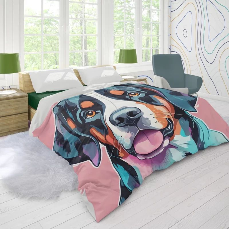 Gift of Love Greater Swiss Mountain Dog Joy Duvet Cover