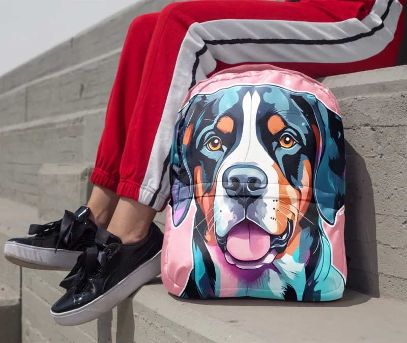 Gift of Love Greater Swiss Mountain Dog Joy Minimalist Backpack 1