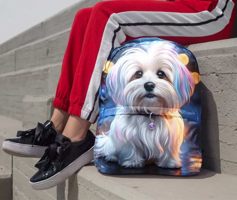 Gifted Havanese Surprise Joyful Dog Minimalist Backpack 1