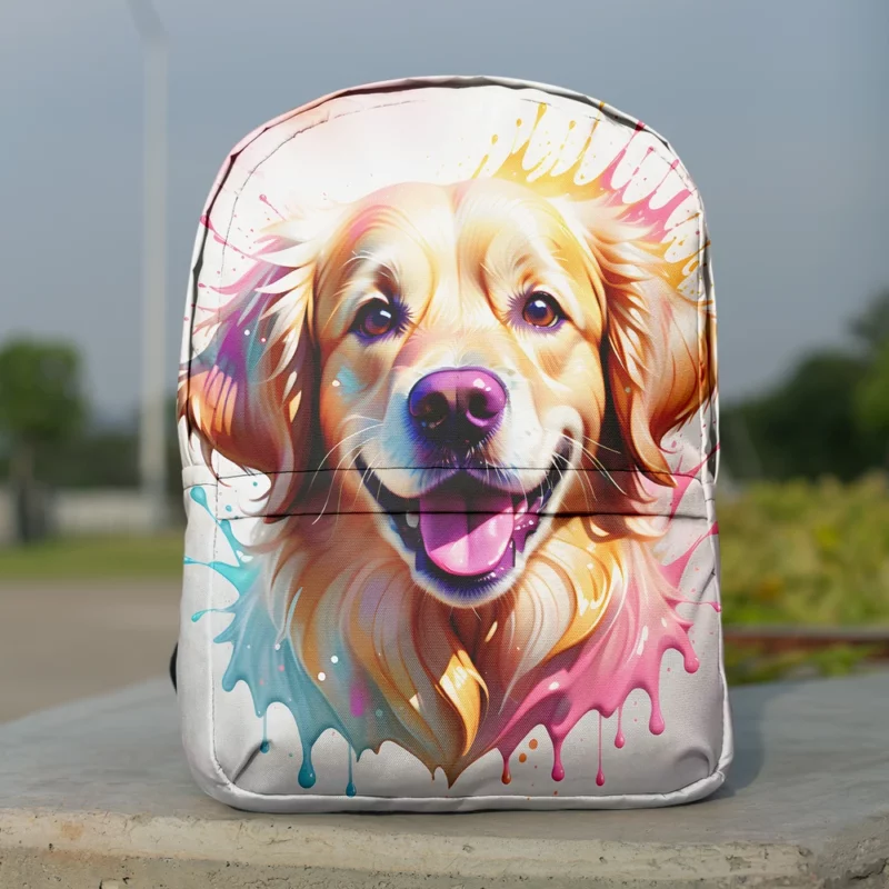 Golden Retriever Charm Teen Birthday Joy Minimalist Backpack