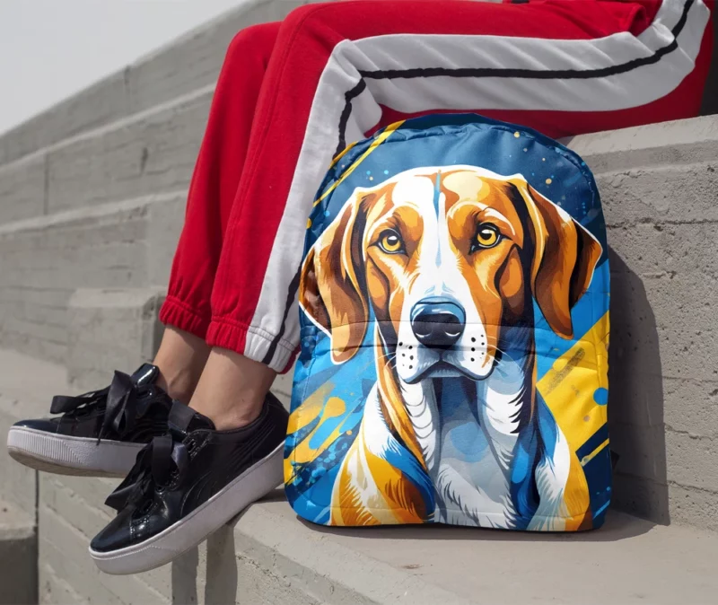 Graceful American Foxhound Beauty Dog Poise Minimalist Backpack 1