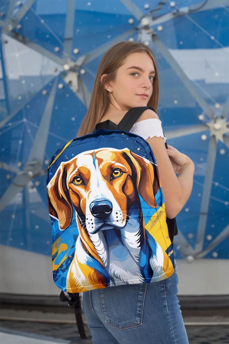 Graceful American Foxhound Beauty Dog Poise Minimalist Backpack 2