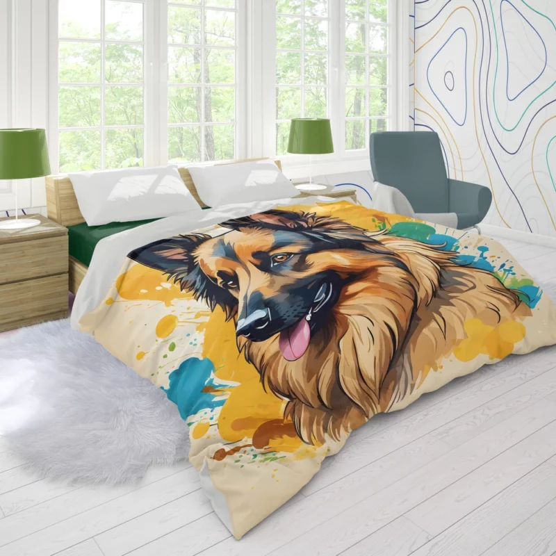 Graceful Belgian Tervuren Dog Performer Duvet Cover