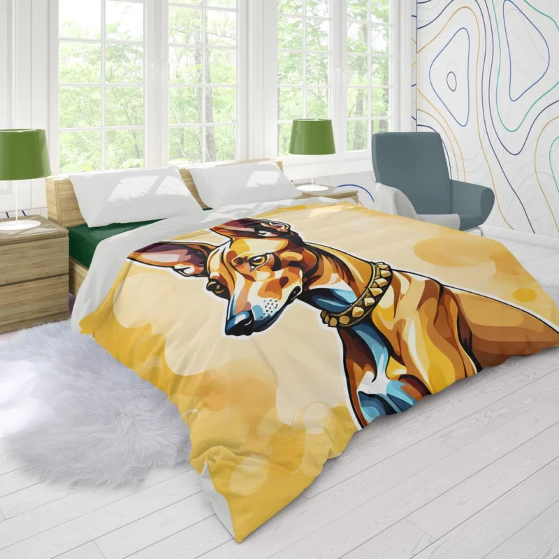 Graceful Guardian Pharaoh Hound Dog Duvet Cover