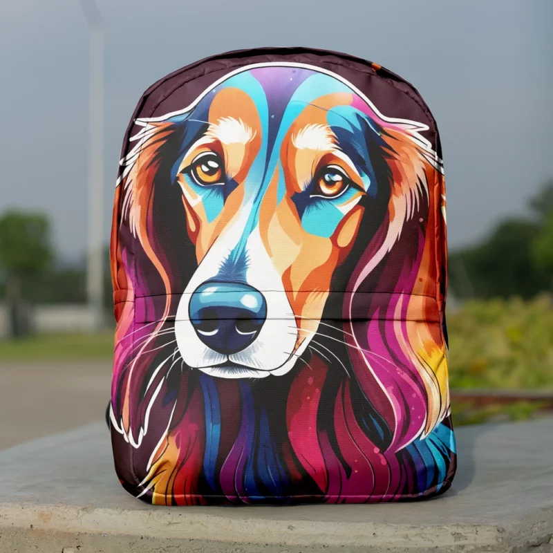 Graceful Hound Saluki Companion Dog Minimalist Backpack