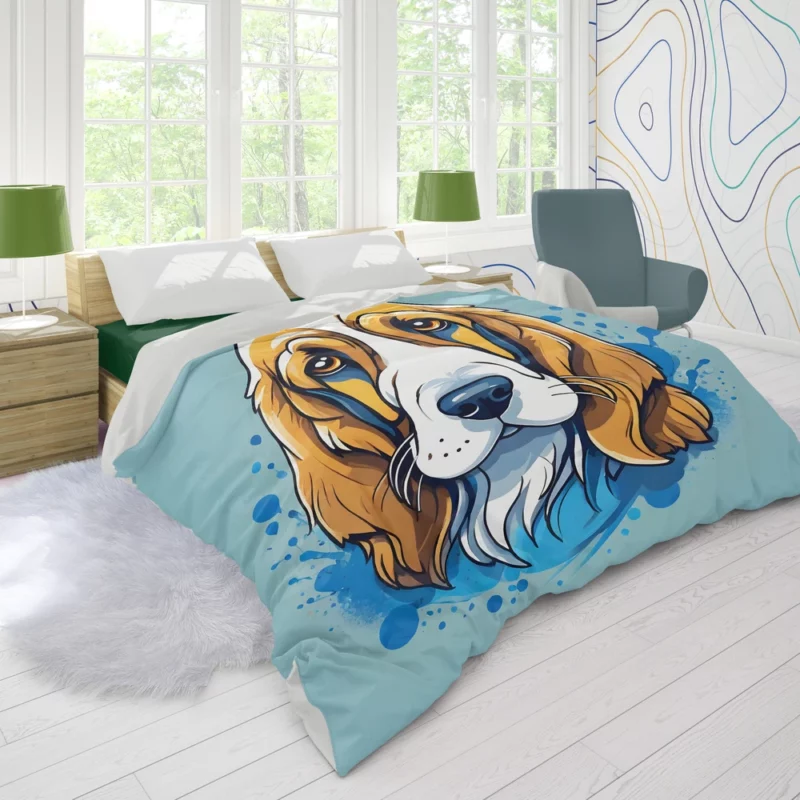 Grand Basset Griffon Vendeen Love Duvet Cover