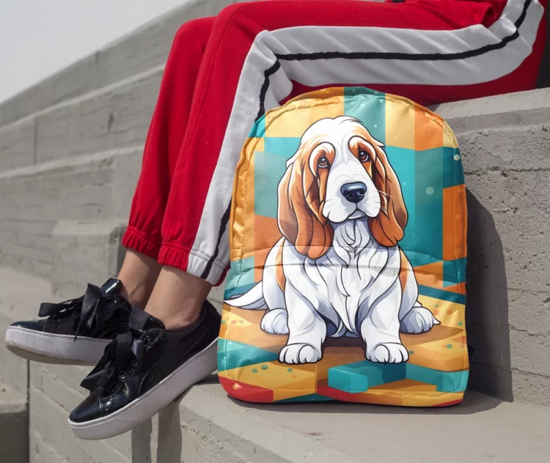 Grand Basset Griffon Vendeen Pup Minimalist Backpack 1