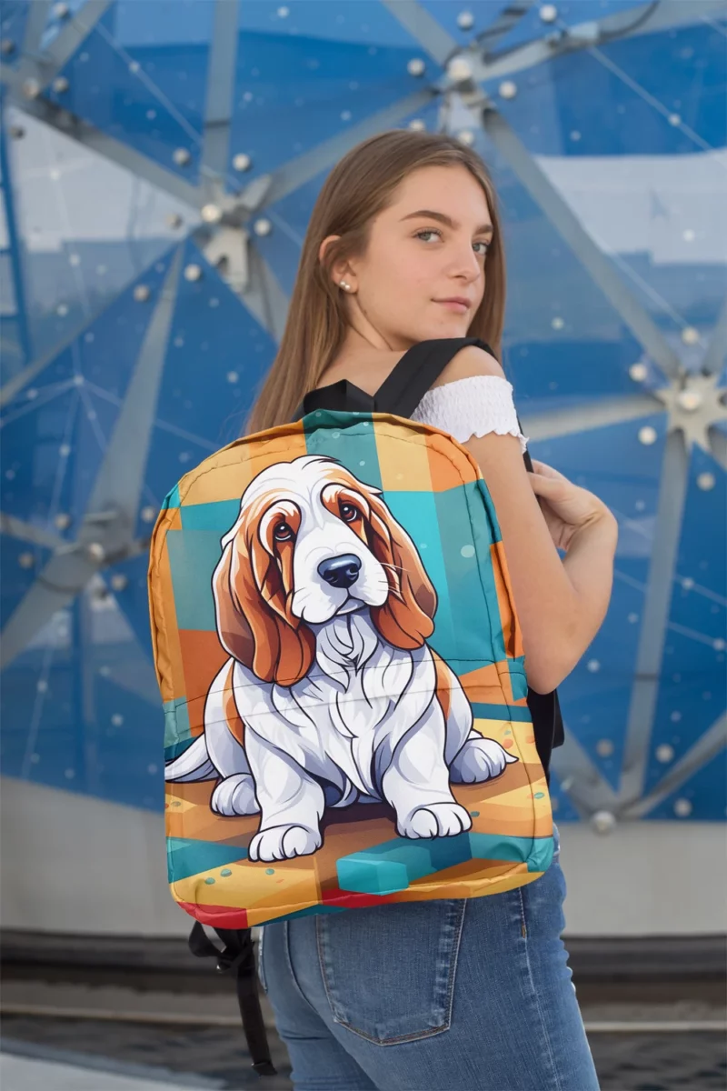 Grand Basset Griffon Vendeen Pup Minimalist Backpack 2