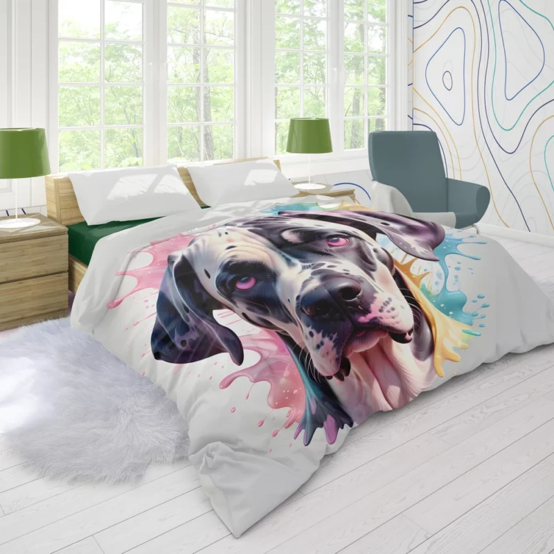 Great Dane Charm Teen Dog Joy Duvet Cover