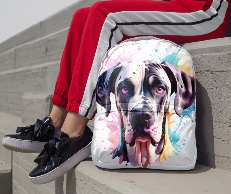 Great Dane Charm Teen Dog Joy Minimalist Backpack 1