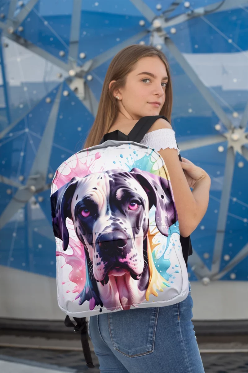 Great Dane Charm Teen Dog Joy Minimalist Backpack 2