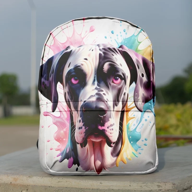 Great Dane Charm Teen Dog Joy Minimalist Backpack