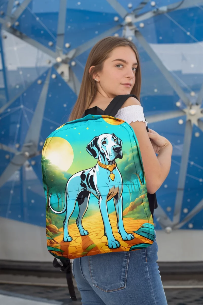 Great Dane Love Teen Heartfelt Gift Minimalist Backpack 2