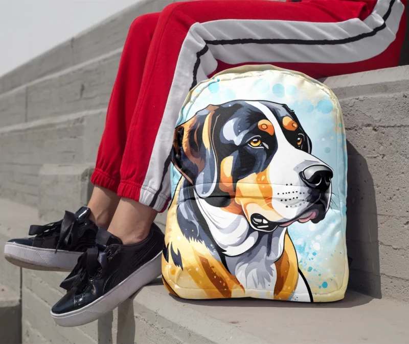 Greater Swiss Mountain Dog Delight Gift of Joy Minimalist Backpack 1