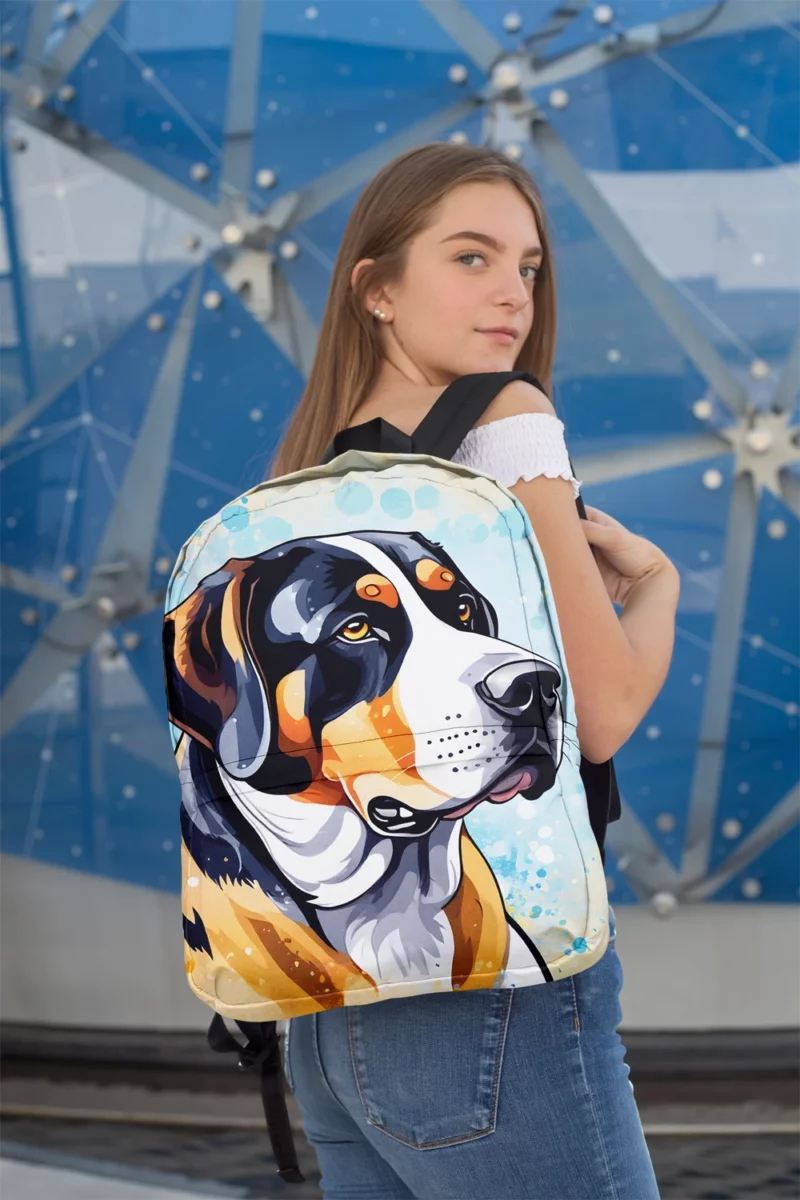 Greater Swiss Mountain Dog Delight Gift of Joy Minimalist Backpack 2