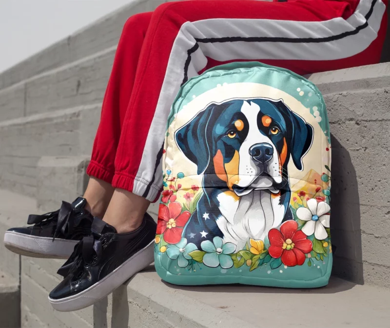 Greater Swiss Mountain Dog Elegance Gift of Love Minimalist Backpack 1