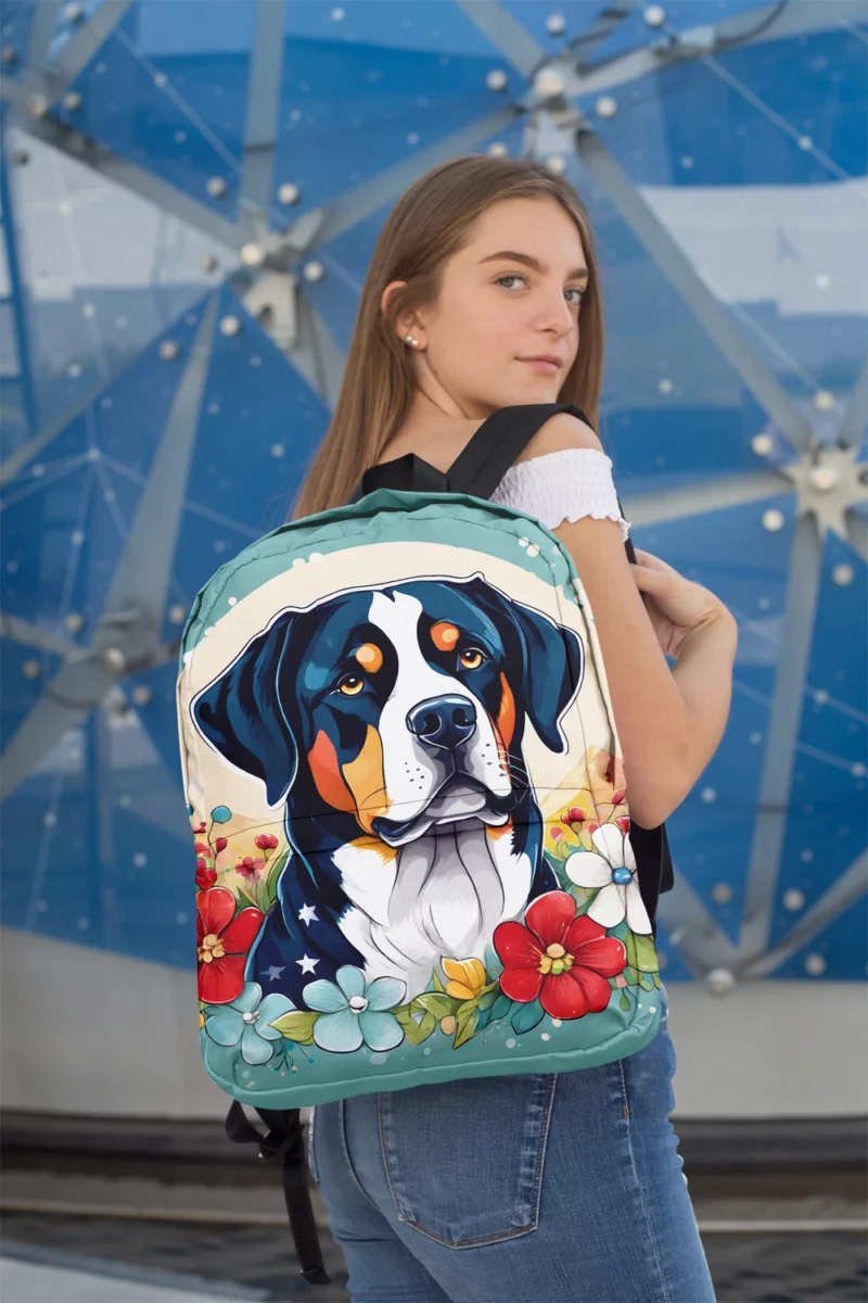 Greater Swiss Mountain Dog Elegance Gift of Love Minimalist Backpack 2