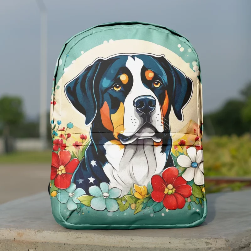 Greater Swiss Mountain Dog Elegance Gift of Love Minimalist Backpack