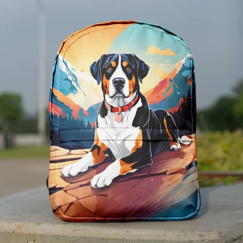 Greater Swiss Mountain Dog Majesty Gift of Joy Minimalist Backpack