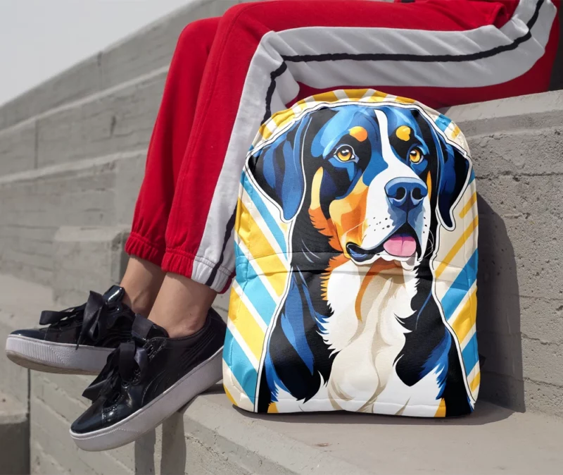 Greater Swiss Mountain Elegance Dog Gift Minimalist Backpack 1