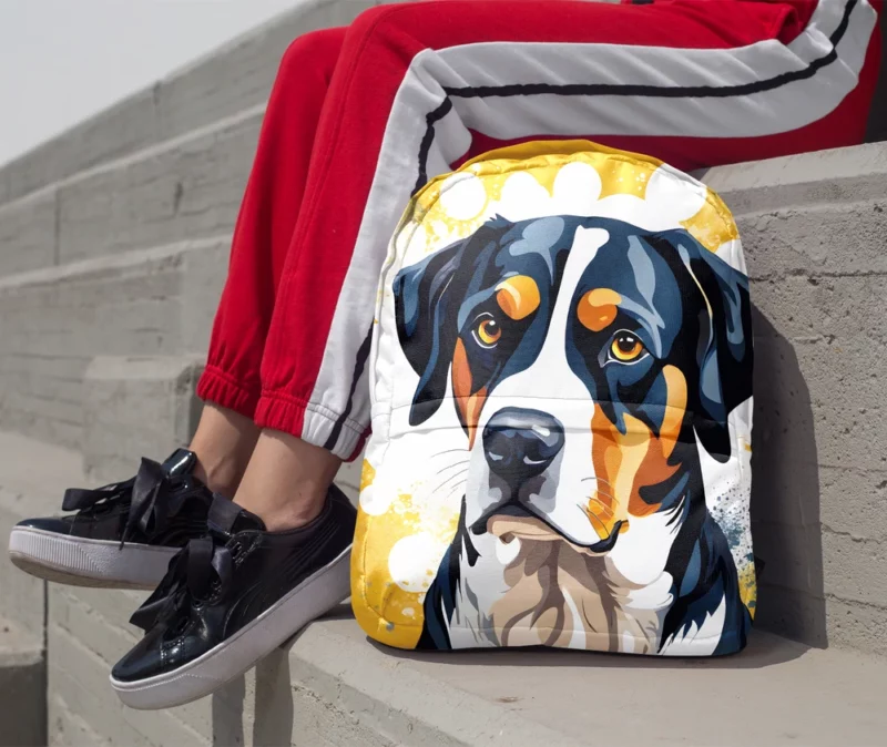 Greater Swiss Mountain Treasures Dog Gift Minimalist Backpack 1