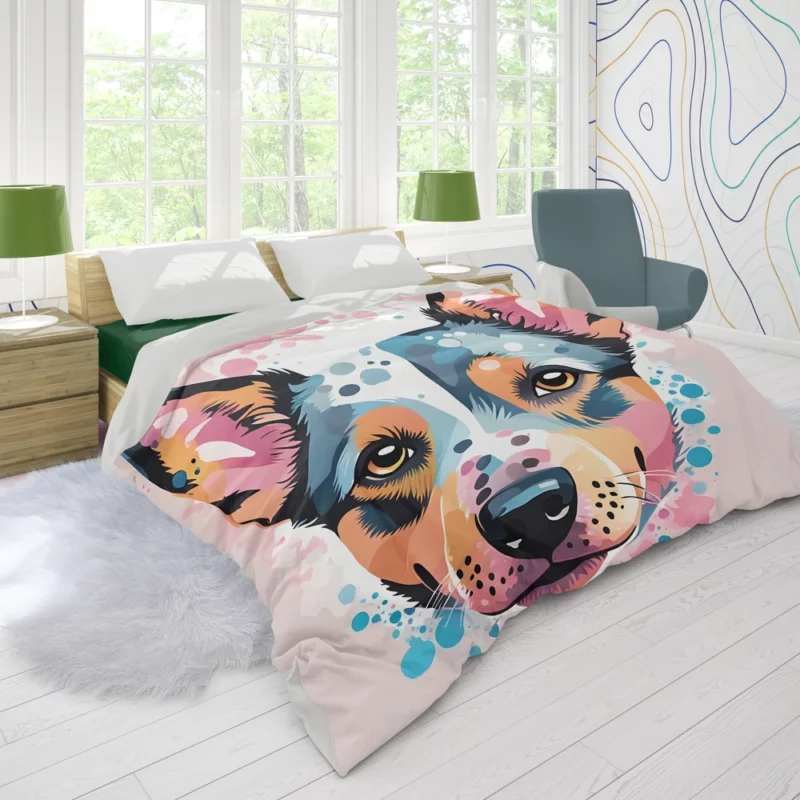 Hardworking Australian Cattle Dog Diligence Duvet Cover