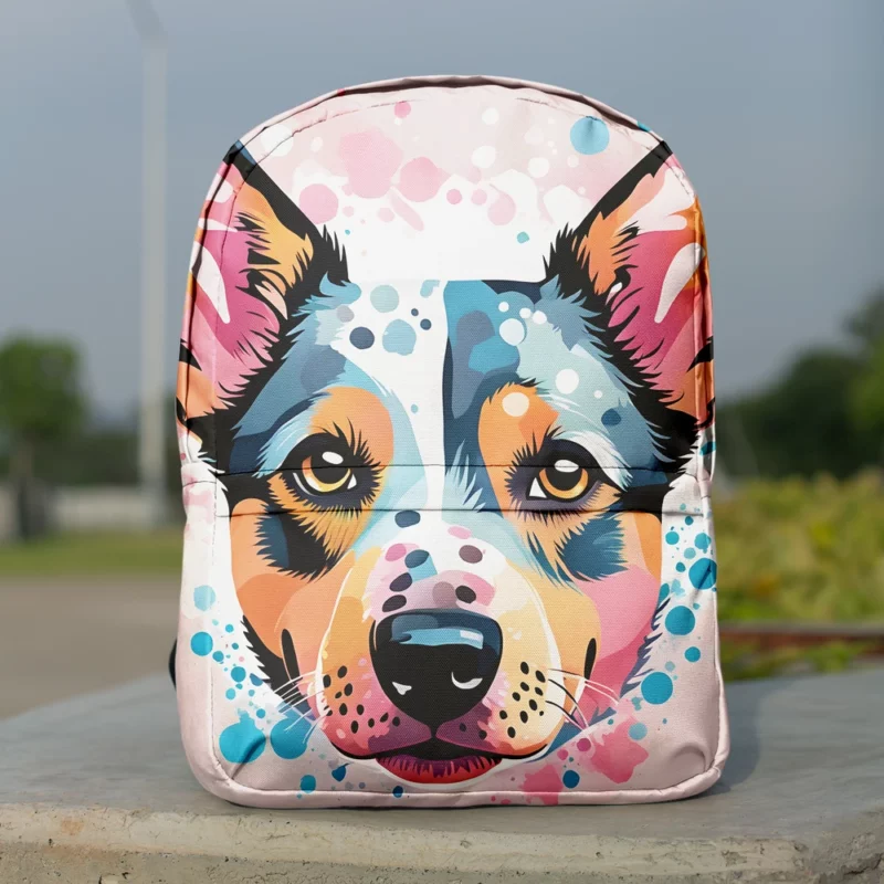 Hardworking Australian Cattle Dog Diligence Minimalist Backpack