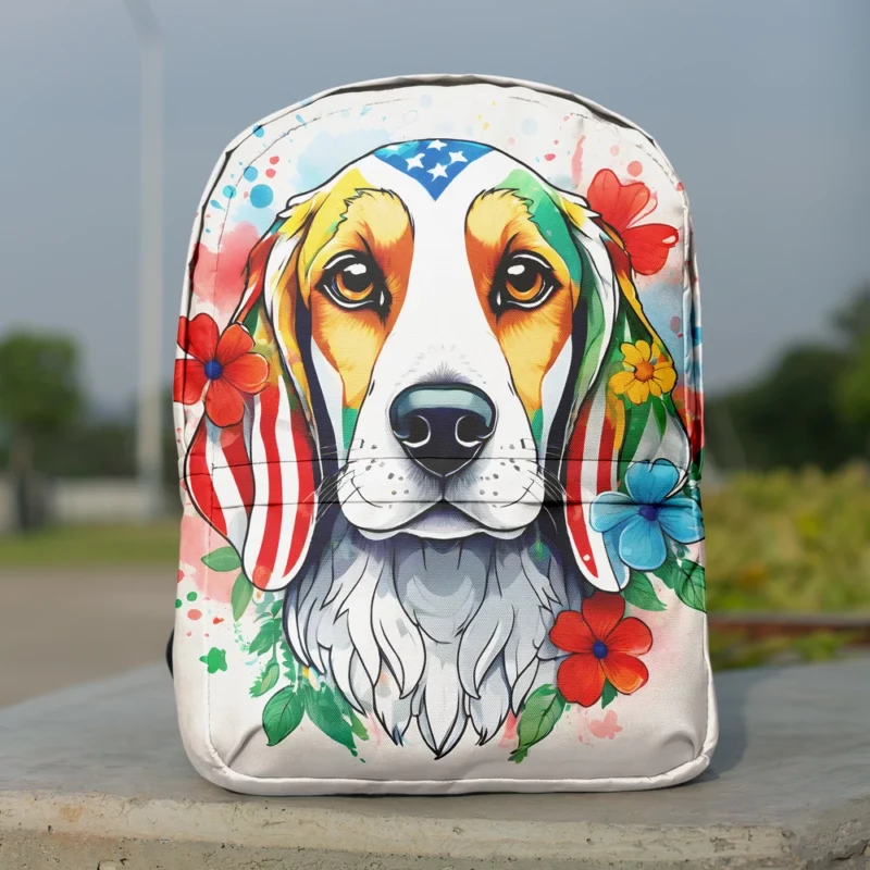 Harrier Birthday Surprise Dog Gift Minimalist Backpack