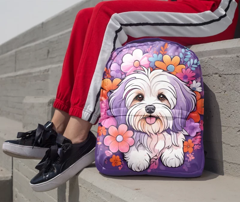 Havanese Elegance Dog Gift Minimalist Backpack 1