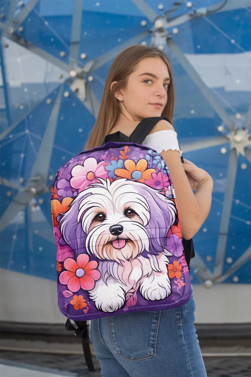 Havanese Elegance Dog Gift Minimalist Backpack 2