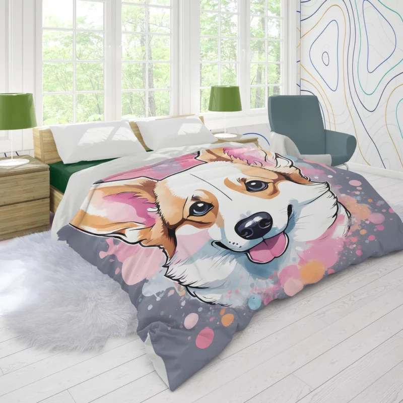 Herding Beauty Welsh Corgi Dog Duvet Cover