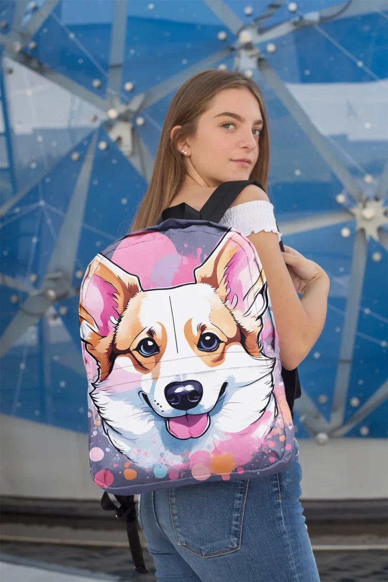 Herding Beauty Welsh Corgi Dog Minimalist Backpack 2