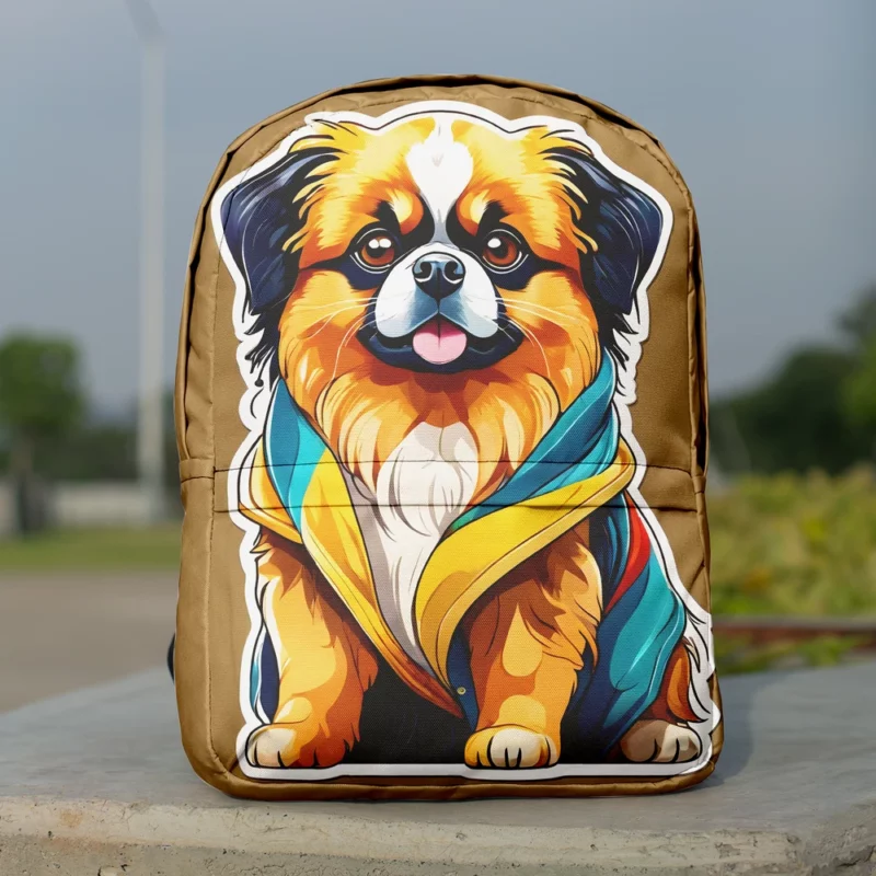 Himalayan Athlete Tibetan Spaniel Dog Minimalist Backpack