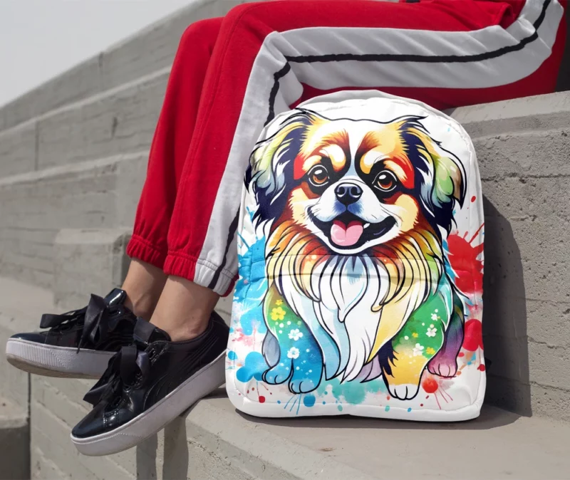 Himalayan Joy Playful Tibetan SpanielCompanion Minimalist Backpack 1