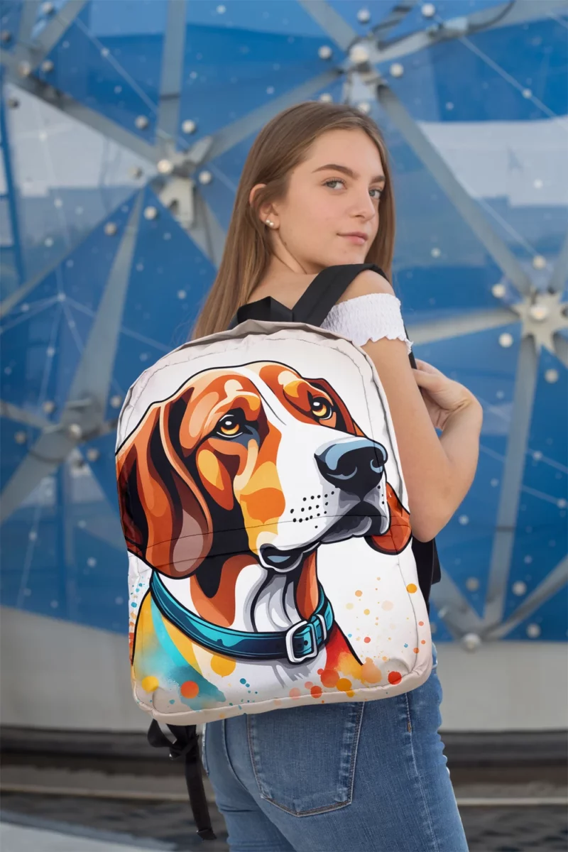 Hound Charm Treeing Walker Coonhound Dog Minimalist Backpack 2