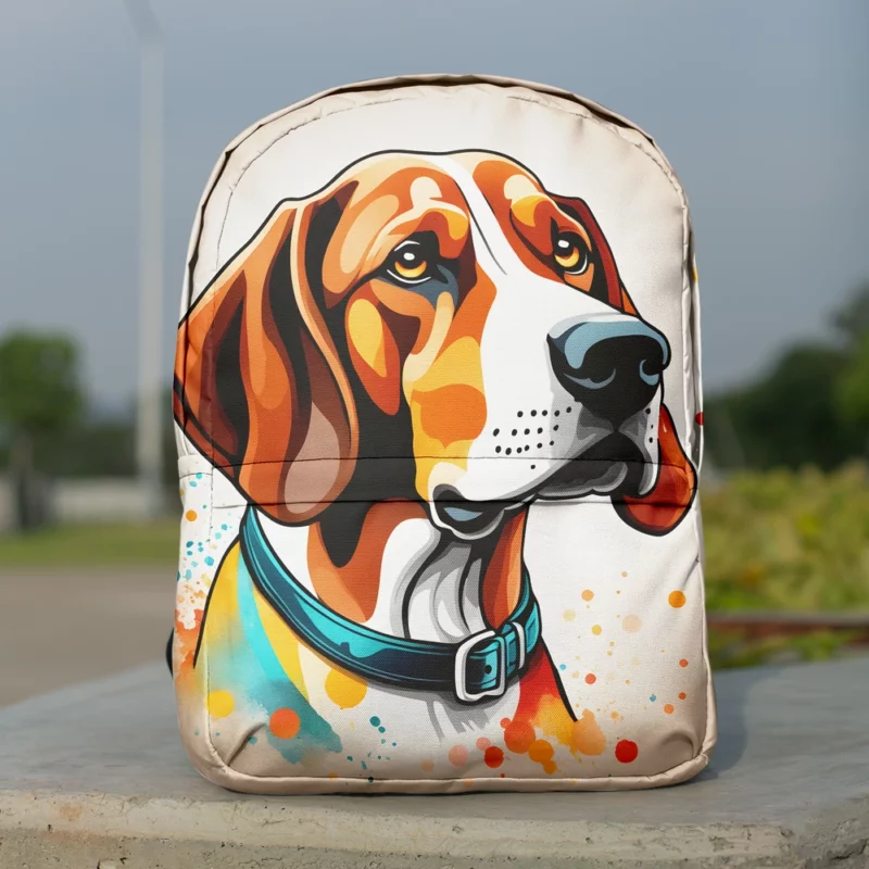 Hound Charm Treeing Walker Coonhound Dog Minimalist Backpack