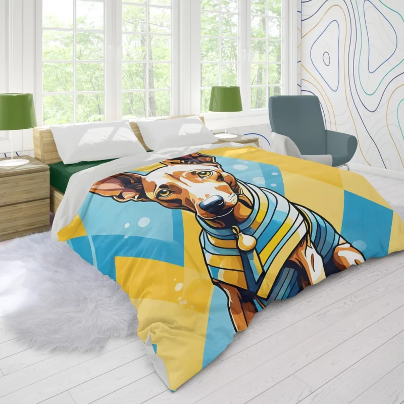 Hound Majesty Pharaoh Dog Charm Duvet Cover