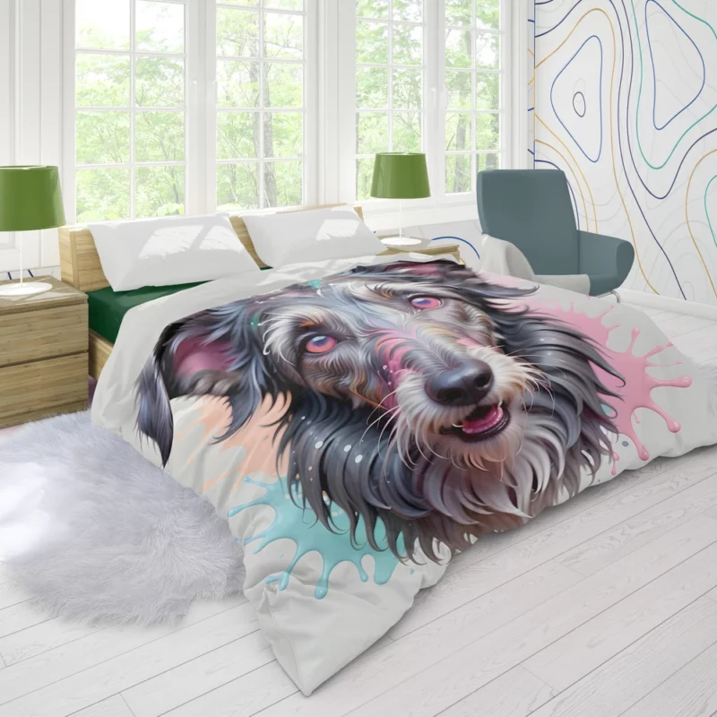 Hound Majesty Scottish Deerhound Dog Duvet Cover