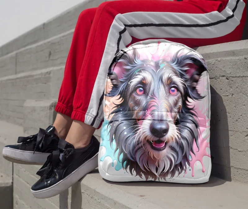 Hound Majesty Scottish Deerhound Dog Minimalist Backpack 1