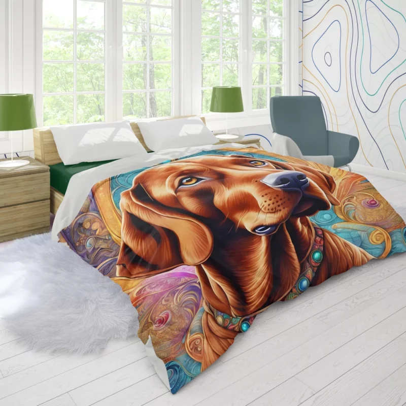 Hungarian Wonder Vizsla Dog Breed Duvet Cover