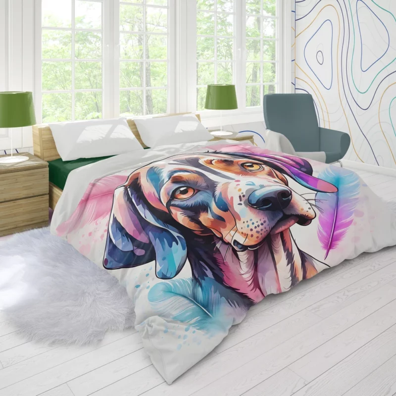 Hunting Partner Plott Hound Dog Duvet Cover