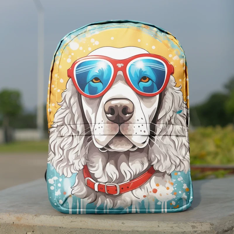 Intelligent American Water Spaniel Dog Canine Wit Minimalist Backpack