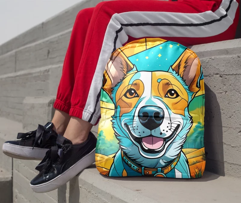 Intelligent Australian Cattle Dog Canine Wit Minimalist Backpack 1