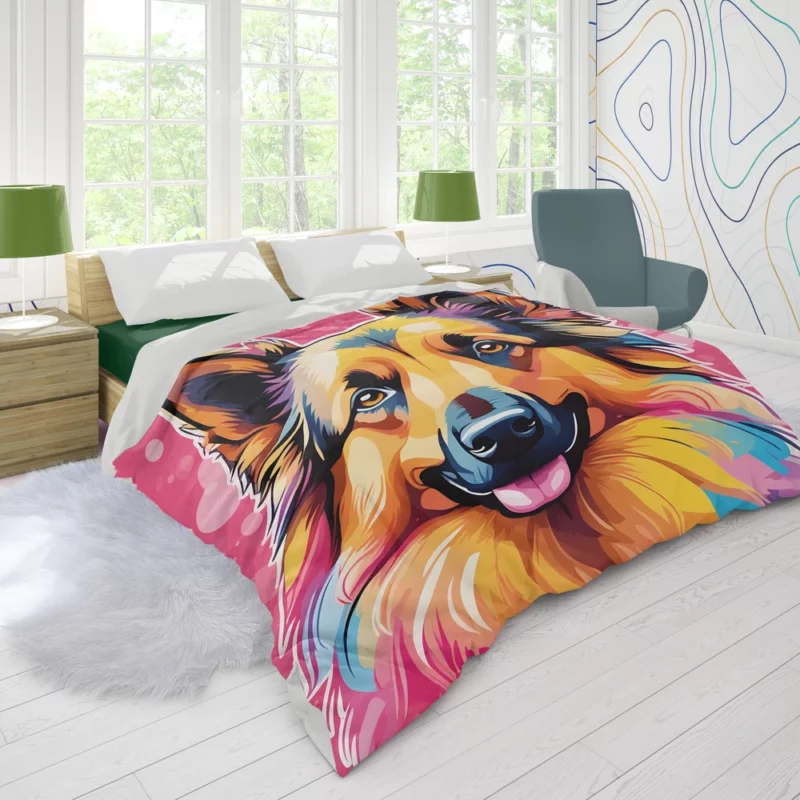 Intelligent Belgian Tervuren Dog Companion Duvet Cover