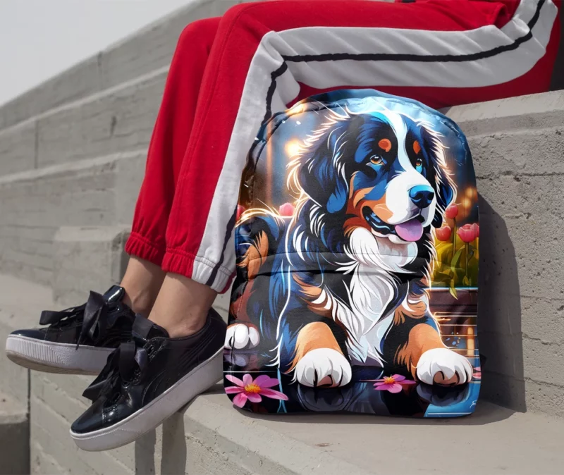 Intelligent Bernese Mountain Dog Explorer Minimalist Backpack 1